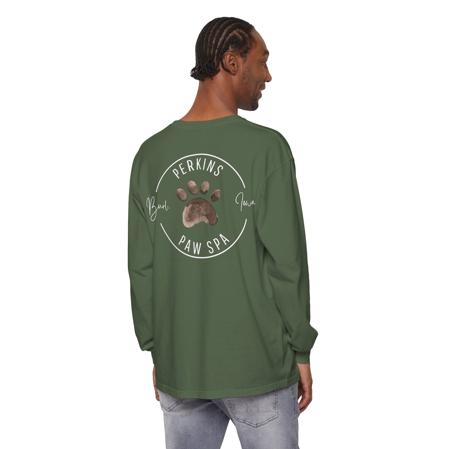Perkins Paw Spa Long Sleeve Front/Back (2)
