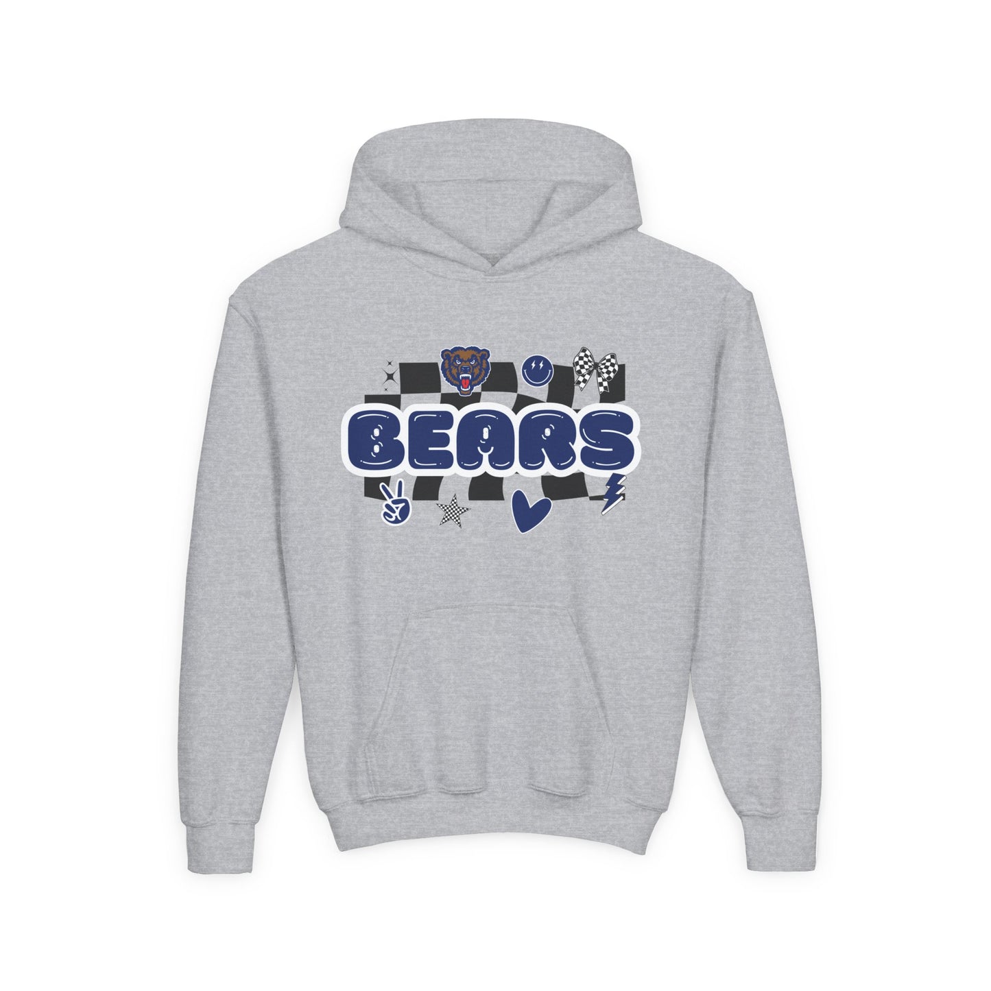 Danville Bears | Retro Icons | Youth Hoodie | Gildan Heavy Cotton