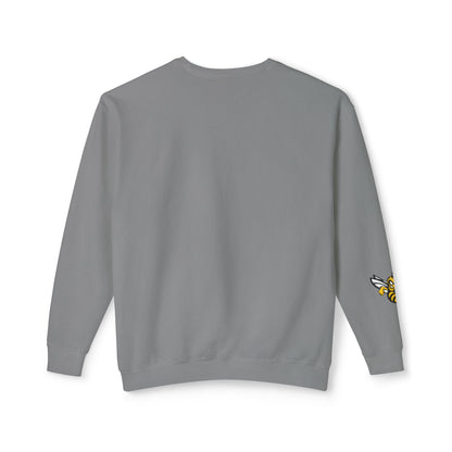 Swarm 9U "1" Lightweight Crewneck: Logo Sleeve | Comfort Colors