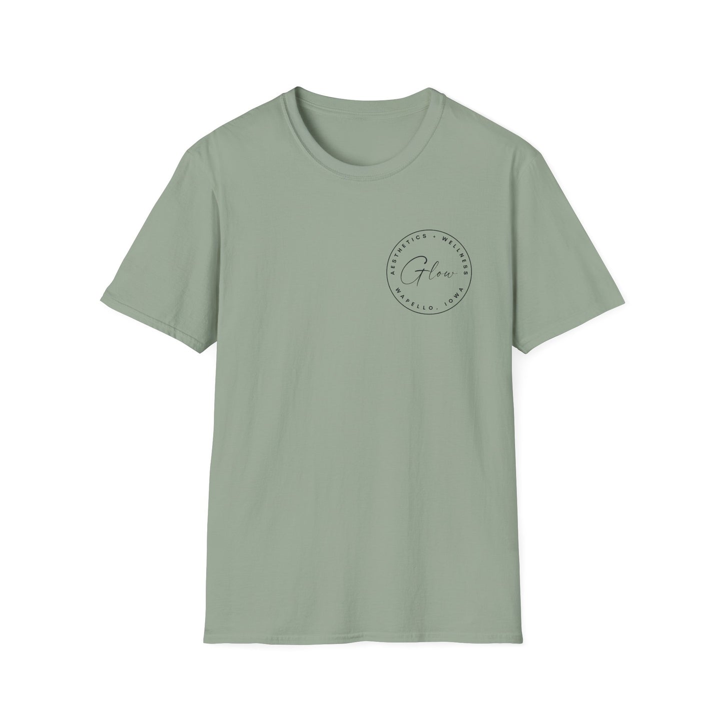 Glow Circle Logo FRONT/BACK T-Shirt | Gildan Soft-Style