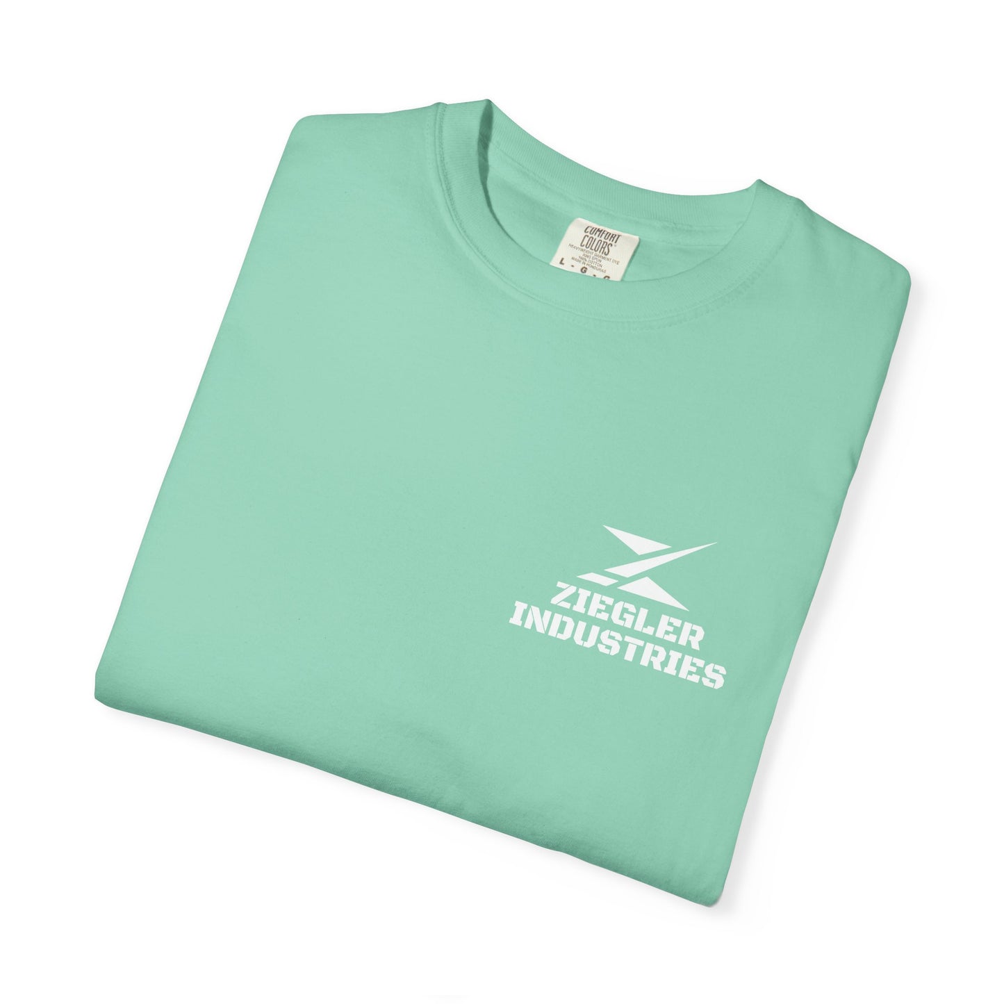 Ziegler Industries White Logo T-Shirt | Comfort Colors