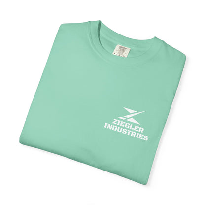 Ziegler Industries White Logo T-Shirt | Comfort Colors