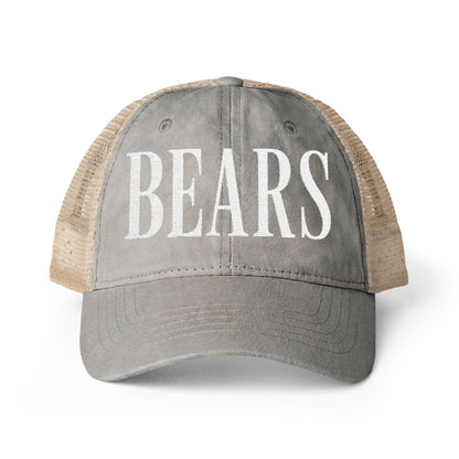 BEARS Washed Mesh-Back Cap