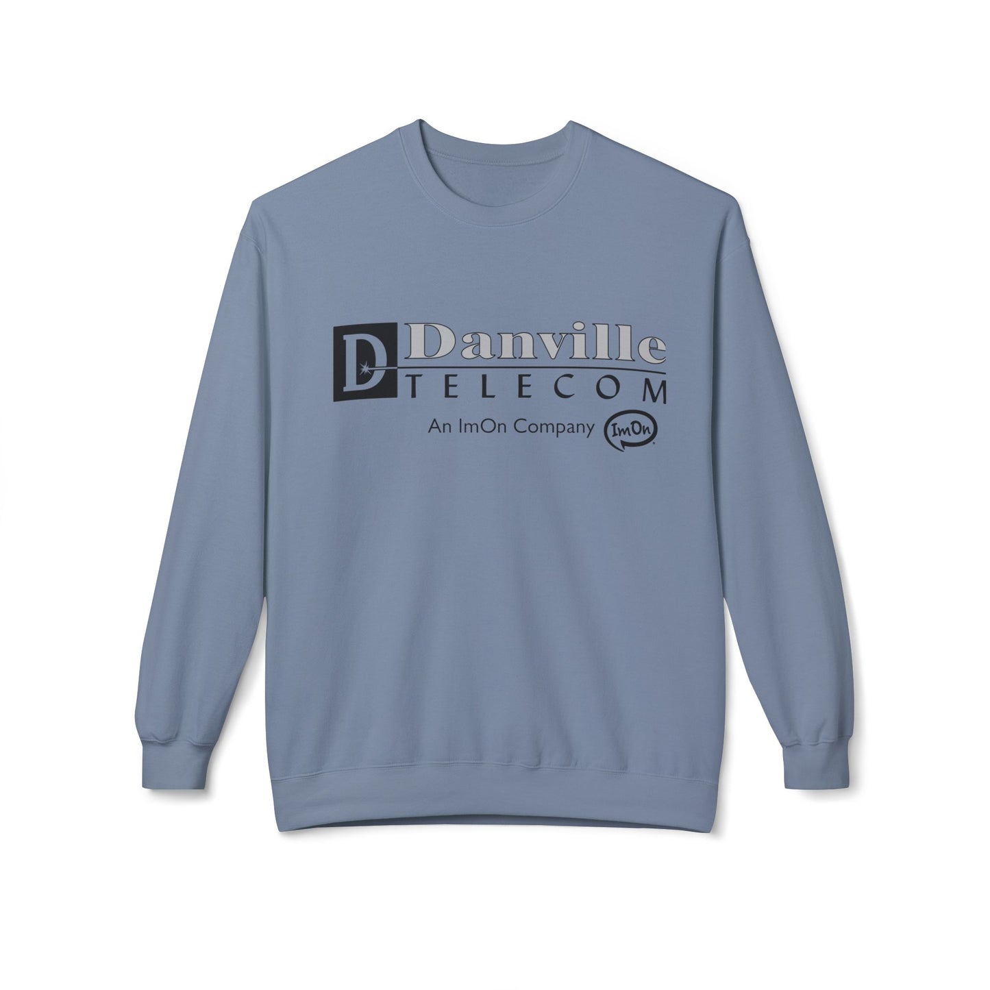 Danville Telecom ImOn Company Crewneck | Black Logo | Gildan Softstyle