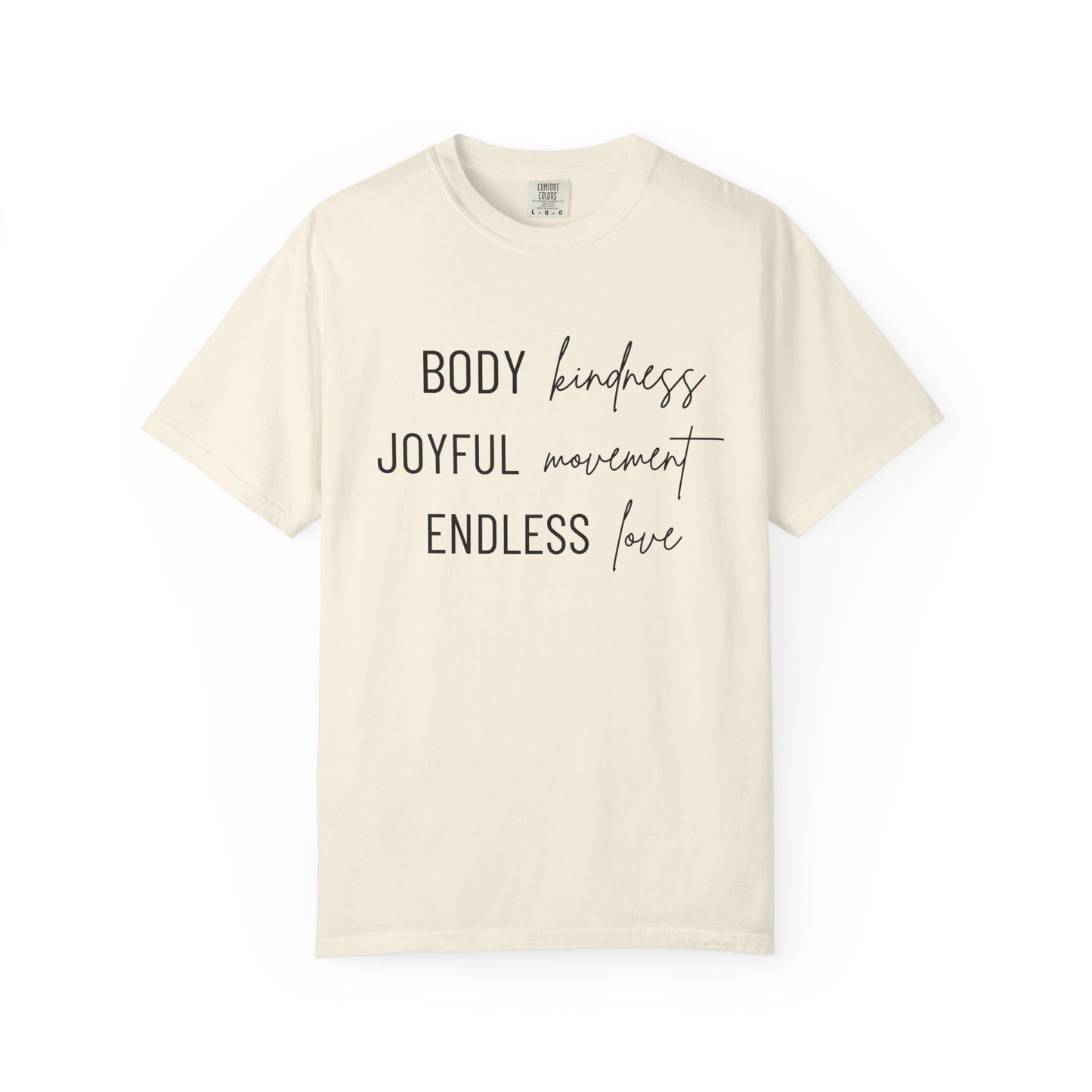 KML Kindness, Movement, Love T-shirt| Comfort Colors