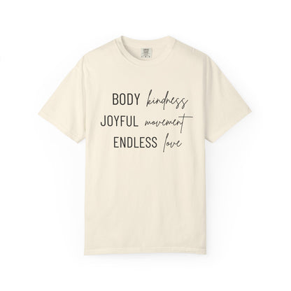 KML Kindness, Movement, Love T-shirt| Comfort Colors
