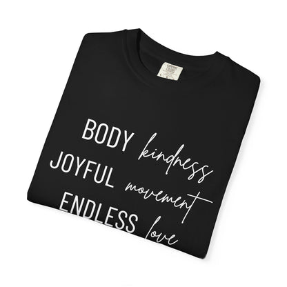 KML Kindness, Movement, Love T-shirt| Comfort Colors
