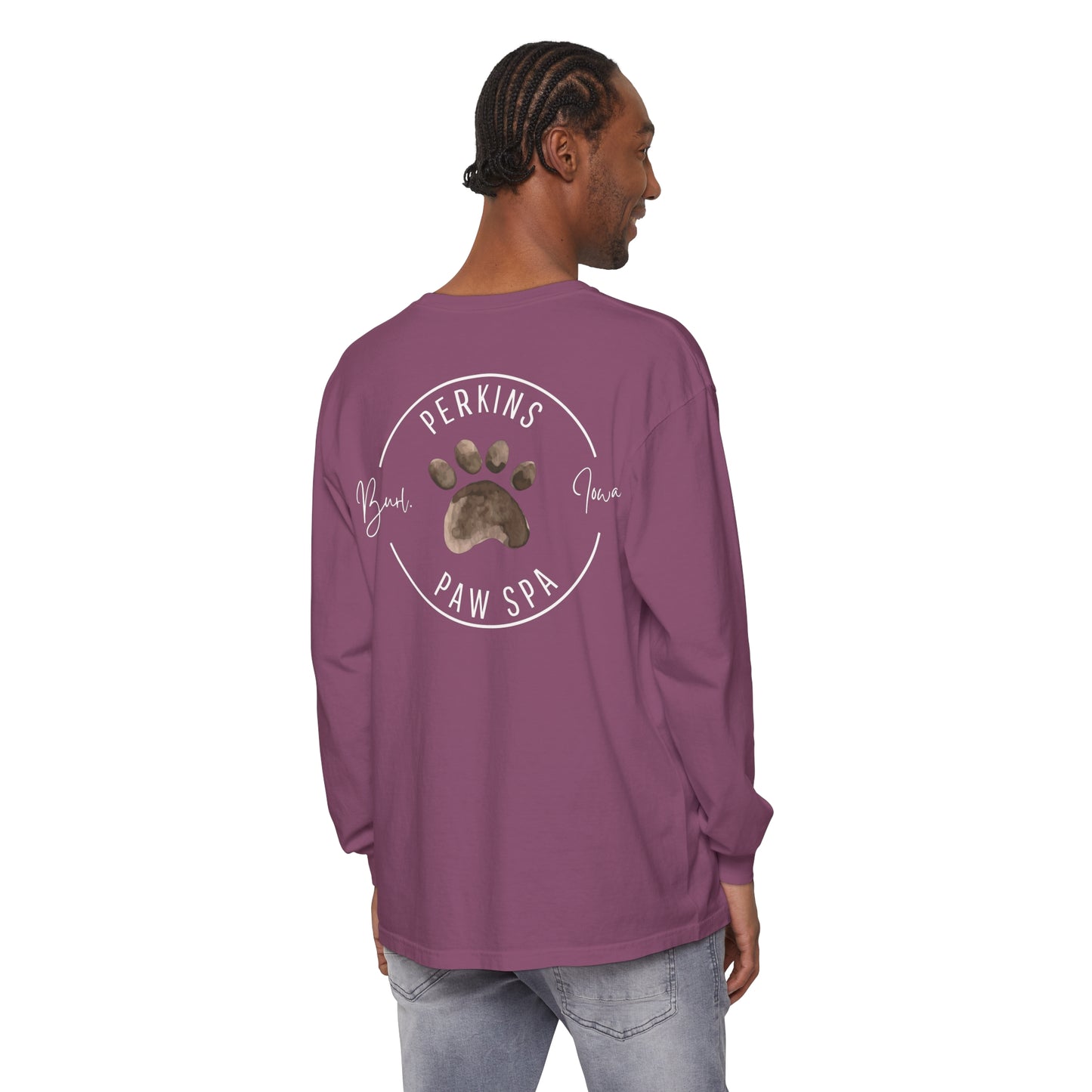 Perkins Paw Spa Long Sleeve Front/Back (2)