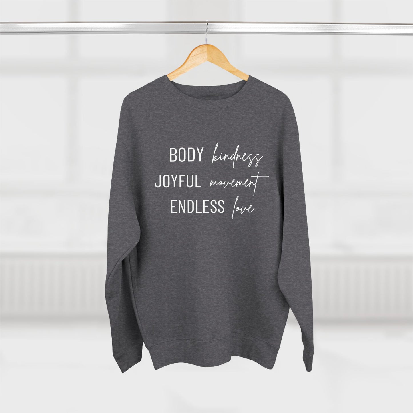 KML Kindness, Movement, Love Crewneck | Lane Seven