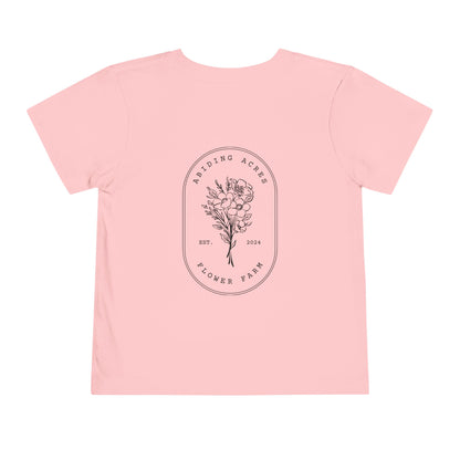 Abiding Acres Flower Farm TODDLER Tee | Bella Canvas