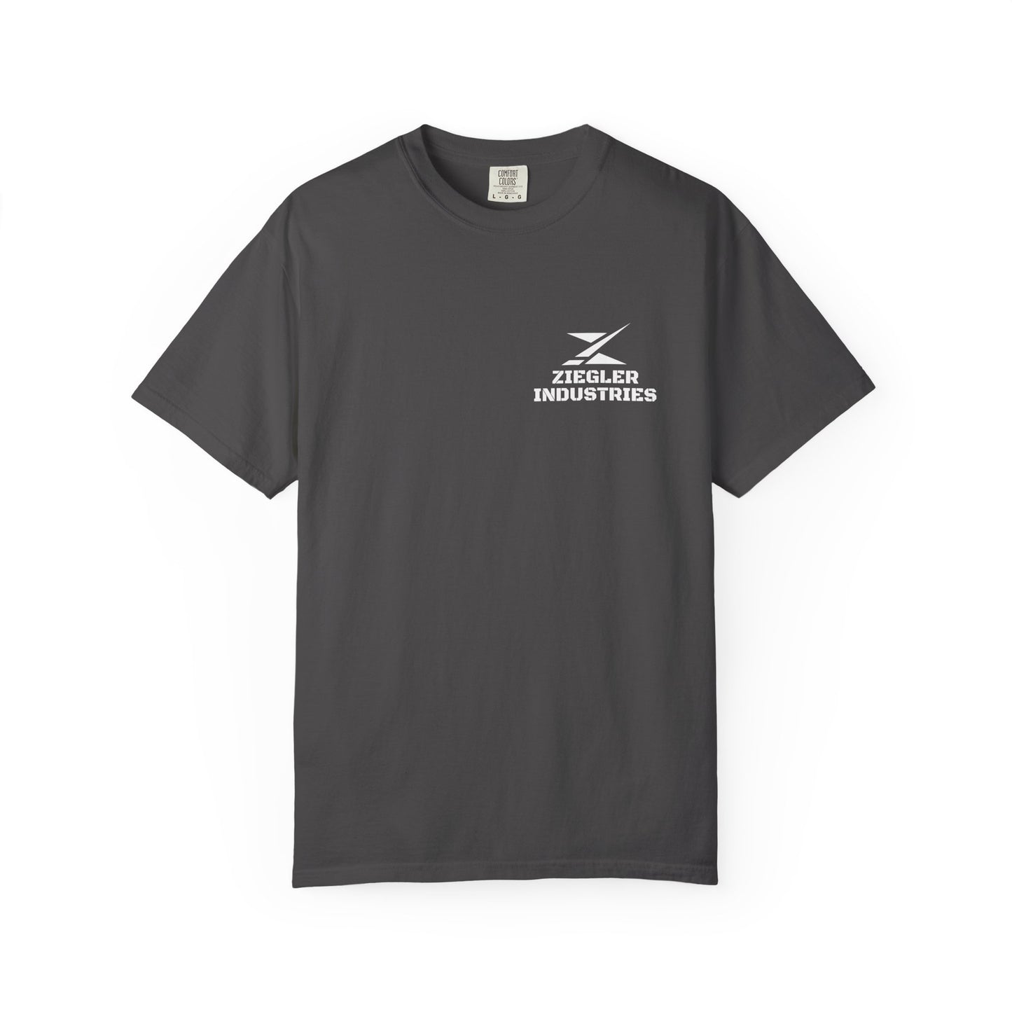 Ziegler Industries White Logo T-Shirt | Comfort Colors