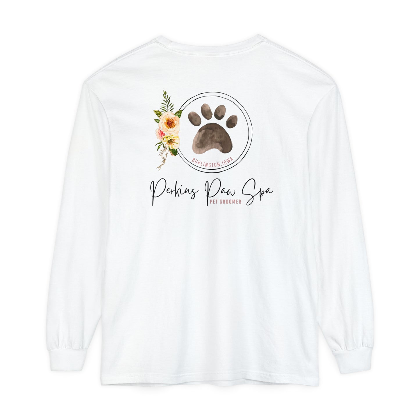 Perkins Paw Spa Long Sleeve Front/Back