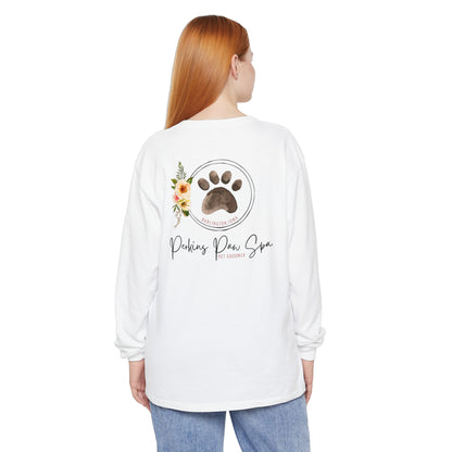 Perkins Paw Spa Long Sleeve Front/Back