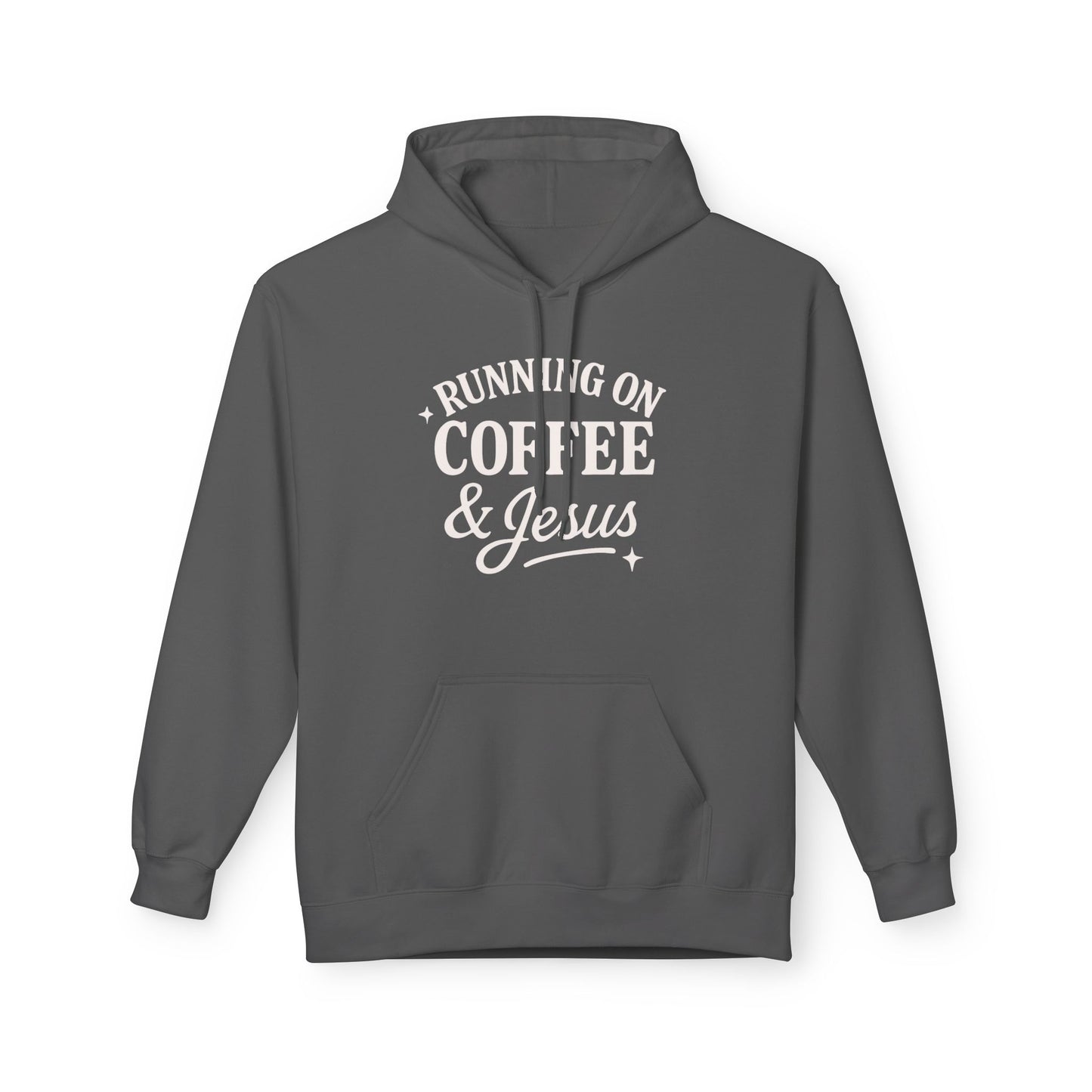 Running on Coffee & Jesus ADULT Hoodie | Gildan Softstyle