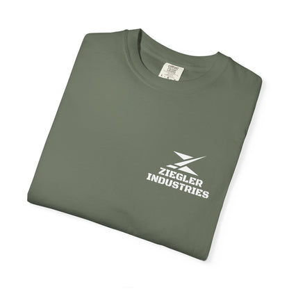 Ziegler Industries White Logo T-Shirt | Comfort Colors