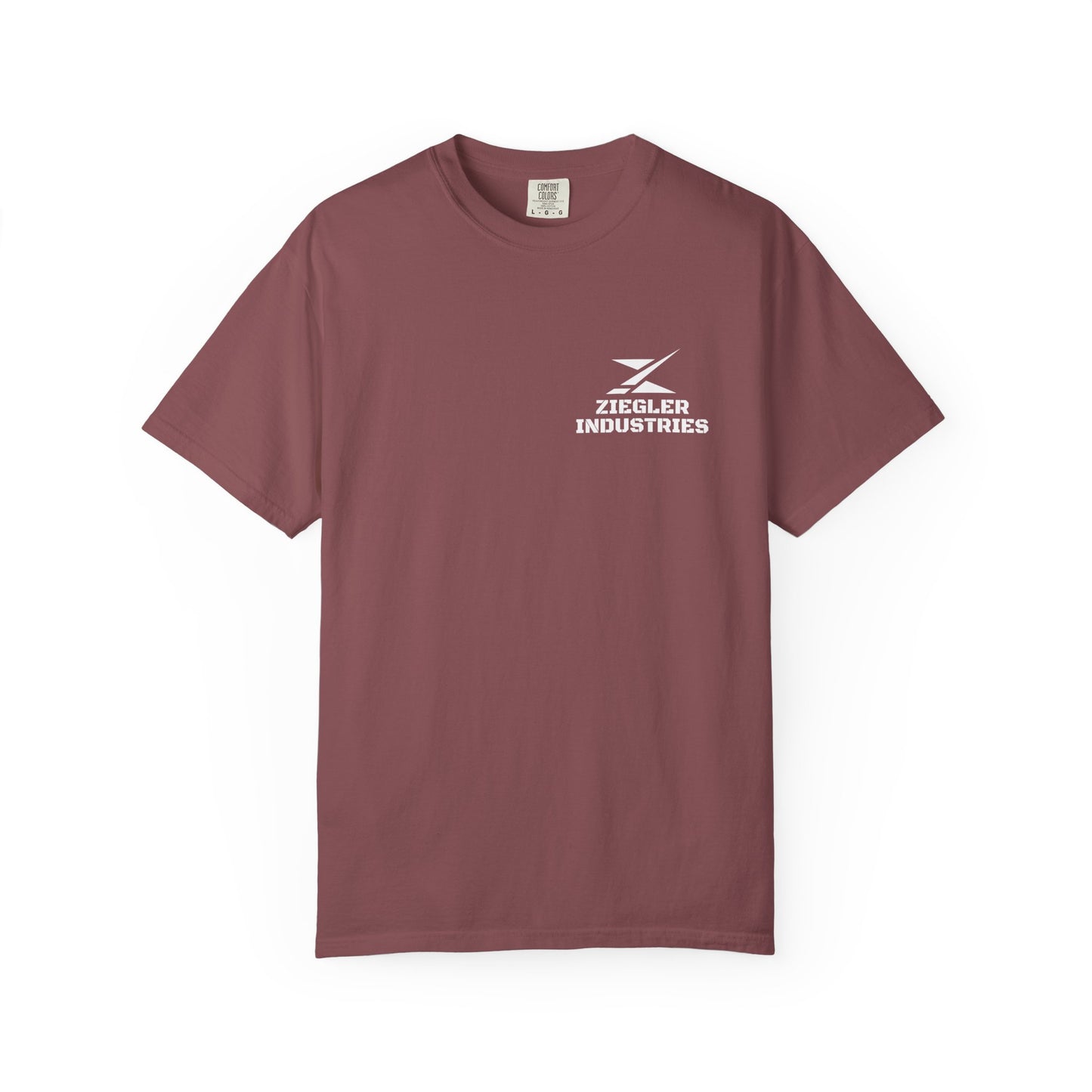 Ziegler Industries White Logo T-Shirt | Comfort Colors