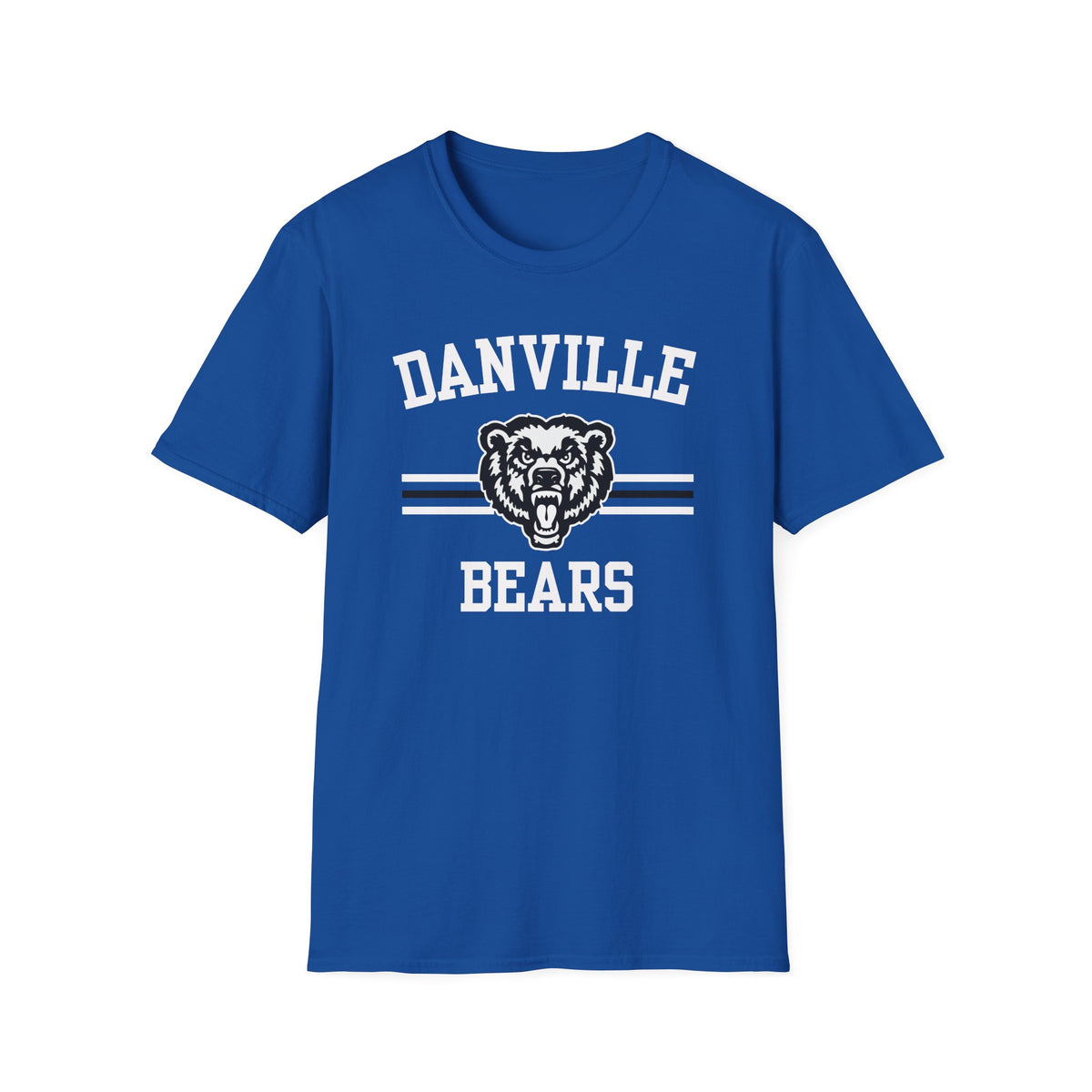 Danville Bears | Bears Stripe | Adult T-Shirt | Gildan Softstyle | IN STOCK