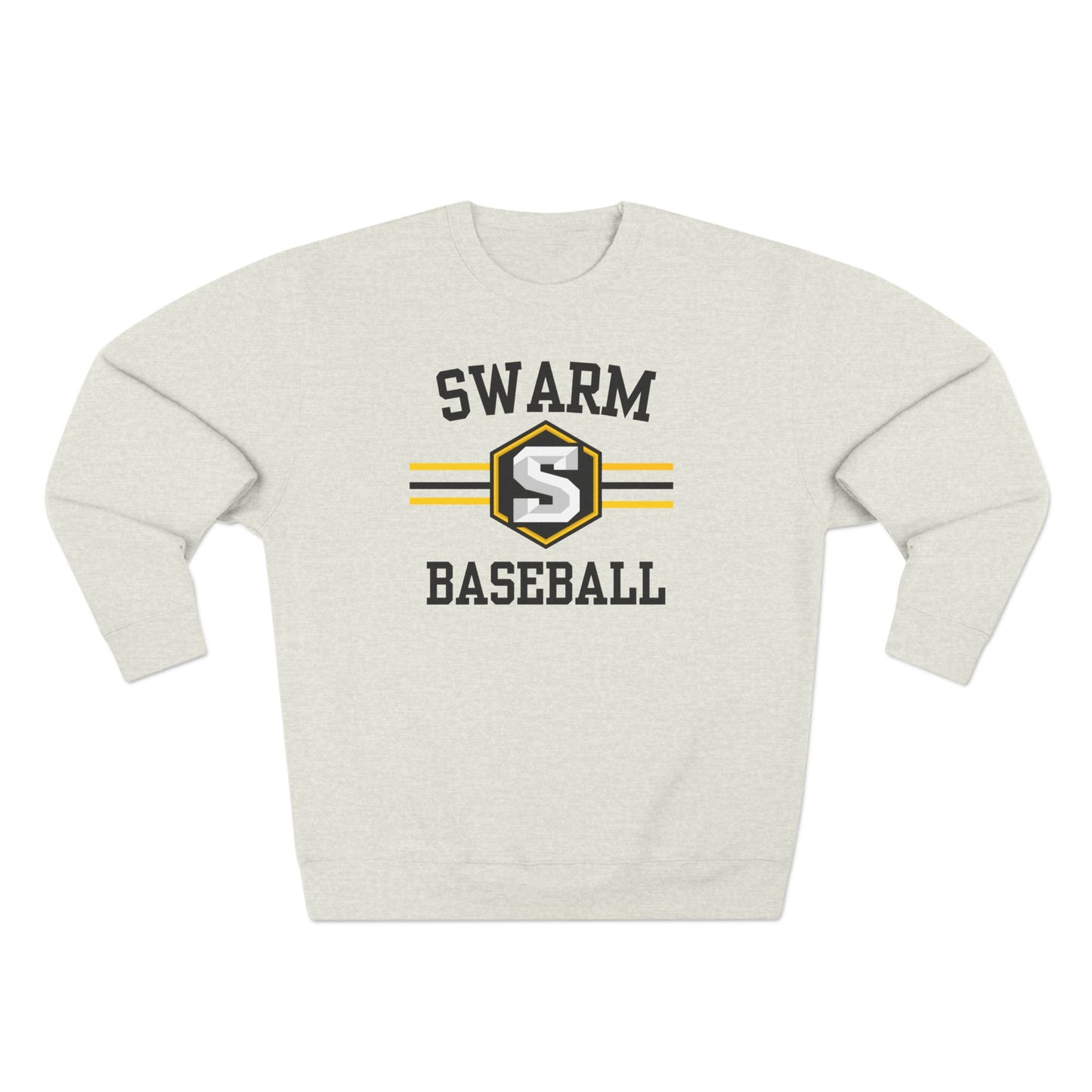Swarm "stripe" Baseball Crewneck | Lane Seven