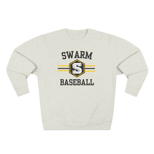 Swarm "stripe" Baseball Crewneck | Lane Seven
