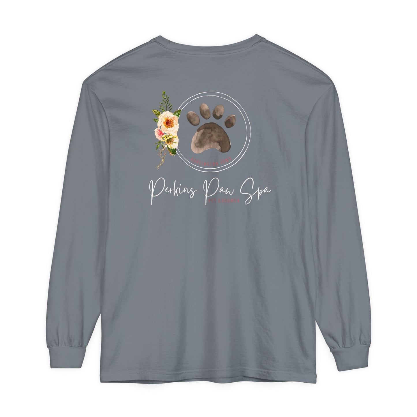 Perkins Paw Spa Long Sleeve Front/Back