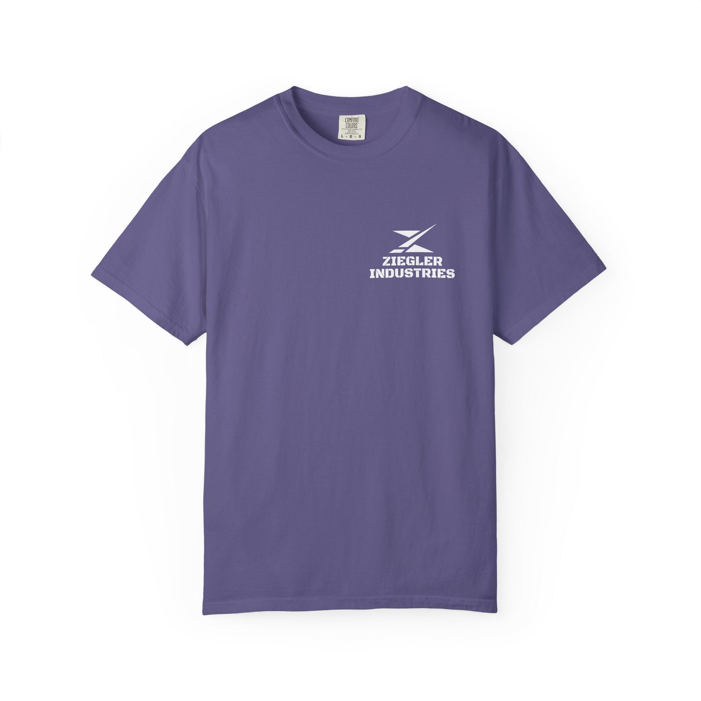 Ziegler Industries White Logo T-Shirt | Comfort Colors