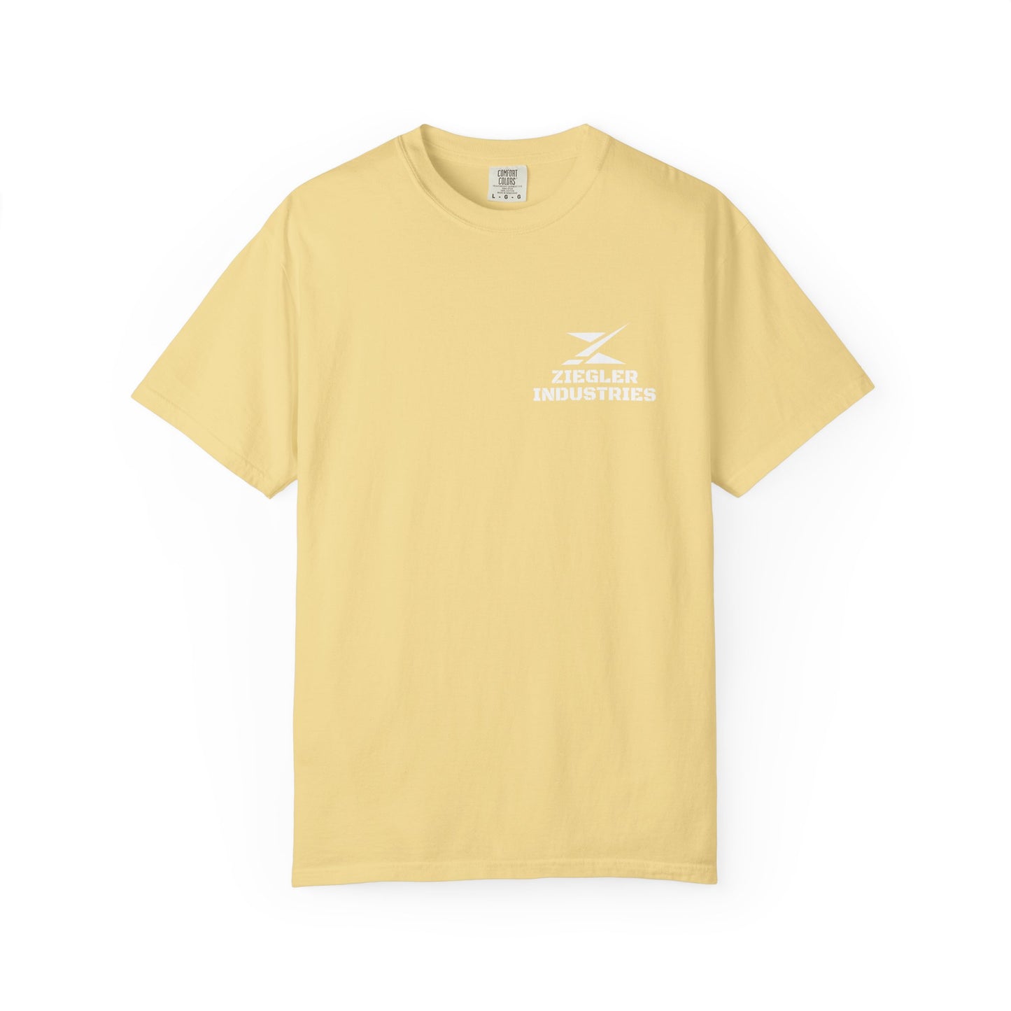 Ziegler Industries White Logo T-Shirt | Comfort Colors