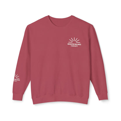 Brighter Balance Unisex Lightweight Crewneck| Sleeve Design | Comfort Colors