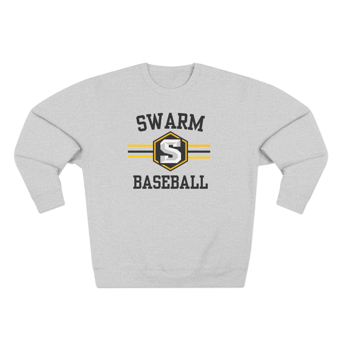 Swarm "stripe" Baseball Crewneck | Lane Seven