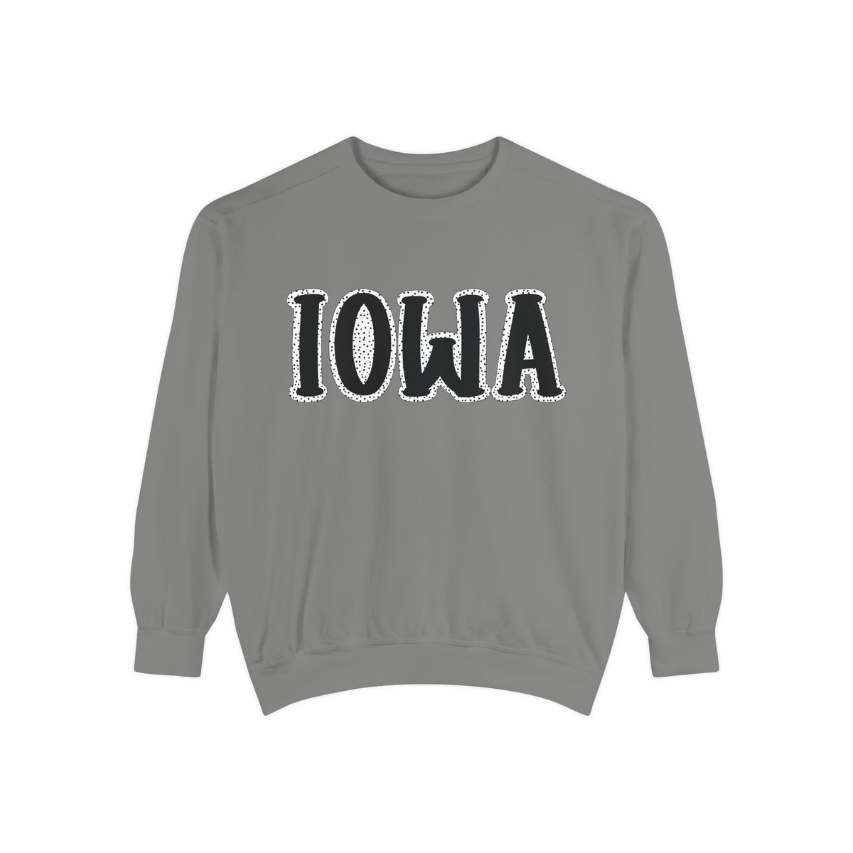 Iowa Roots | Iowa Dot Frame | Adult Crewneck | Comfort Colors