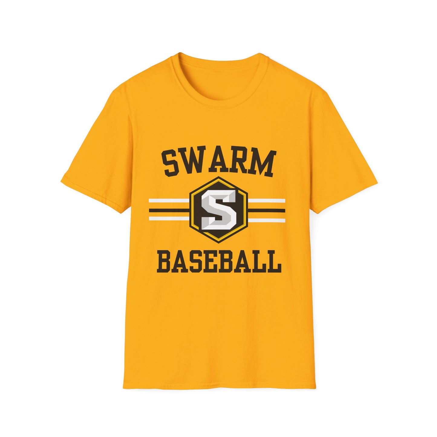 Swarm "stripe" ADULT Baseball T-Shirt | Gildan Softstyle