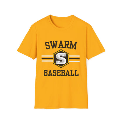 Swarm "stripe" ADULT Baseball T-Shirt | Gildan Softstyle