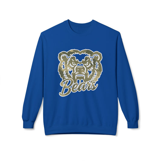 Bears Camo Mascot Crewneck | Gildan Softstyle