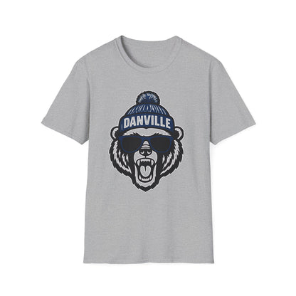 Danville Bear with Shades T-Shirt | Gildan Softstyle