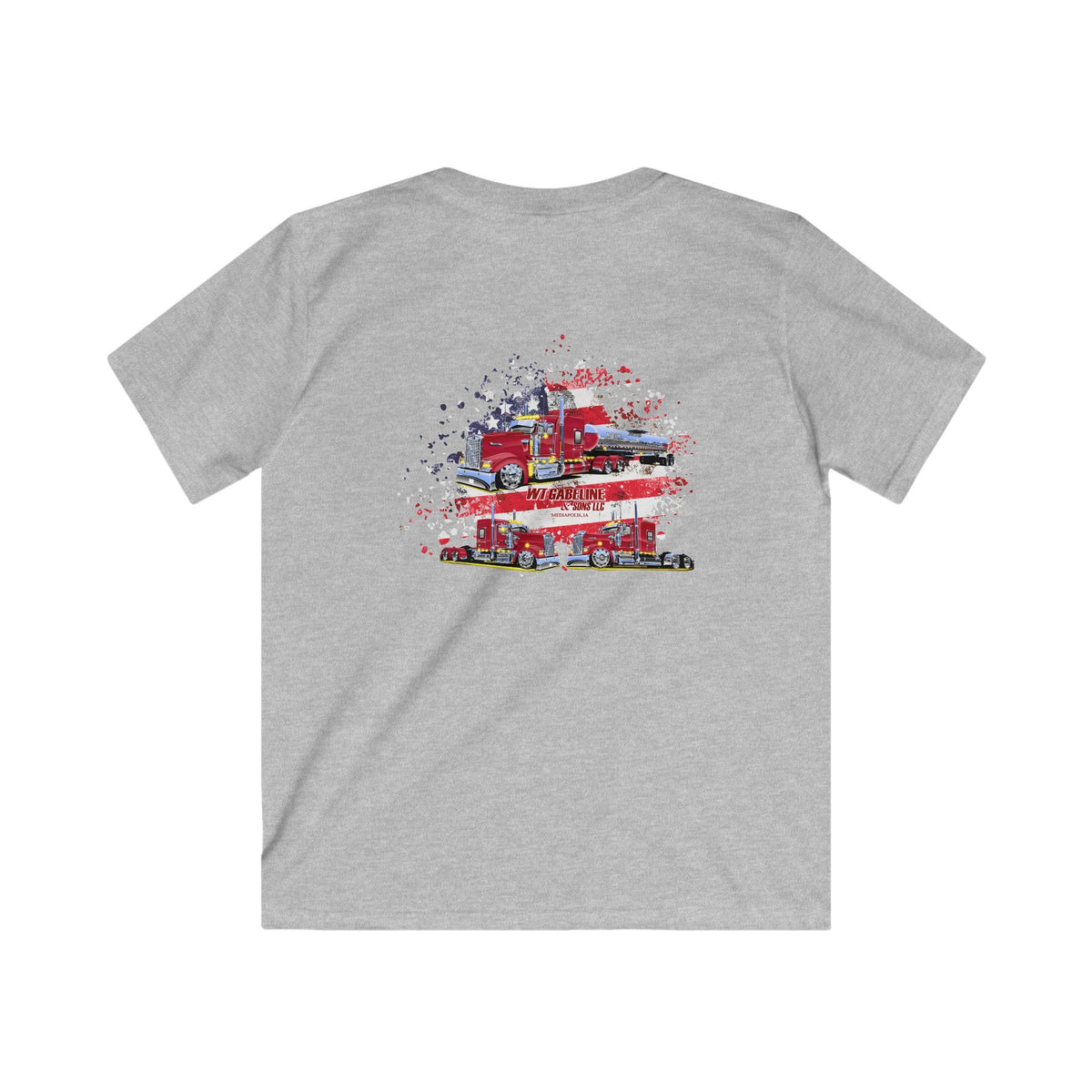 WT Gabeline Trucking YOUTH Tee 185, 189, 195 | Gildan Softstyle