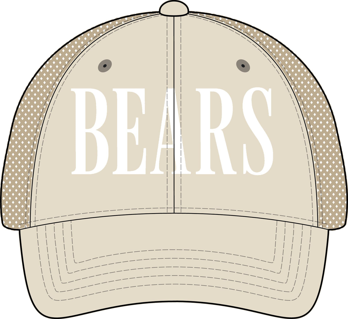 BEARS Washed Mesh-Back Cap | IN STOCK