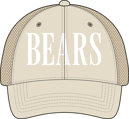 BEARS Washed Mesh-Back Cap | IN STOCK
