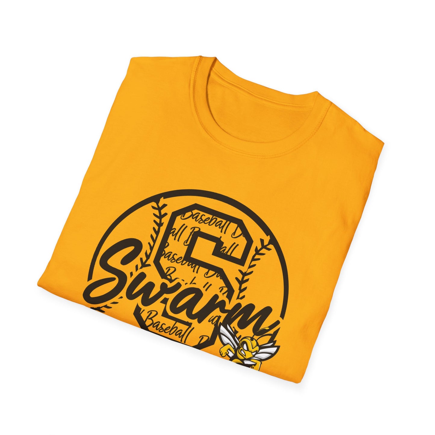 Swarm "S" ADULT Baseball T-Shirt | Gildan Softstyle