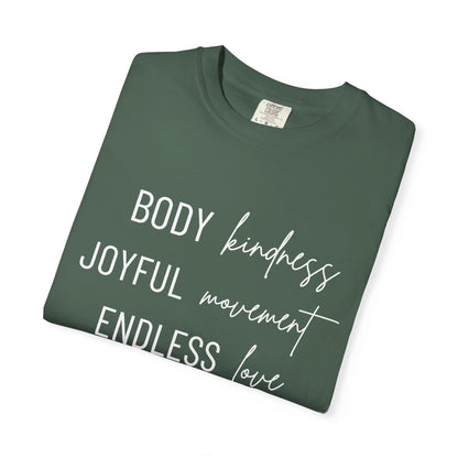 KML Kindness, Movement, Love T-shirt| Comfort Colors