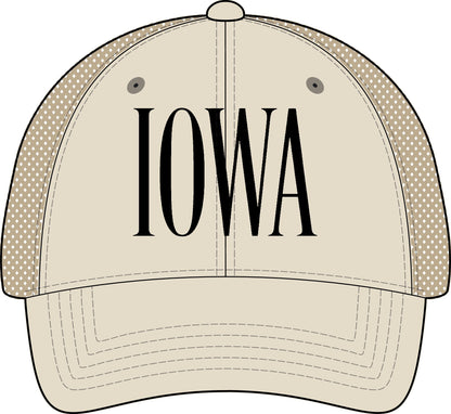 IOWA Women's Washed Mesh-Back Cap