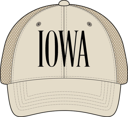 IOWA Women's Washed Mesh-Back Cap