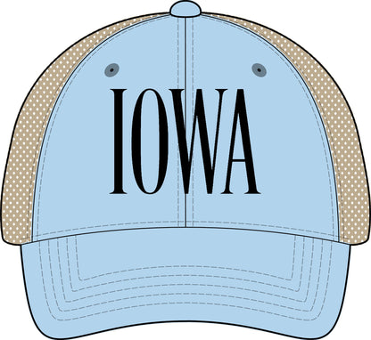 IOWA Women's Washed Mesh-Back Cap
