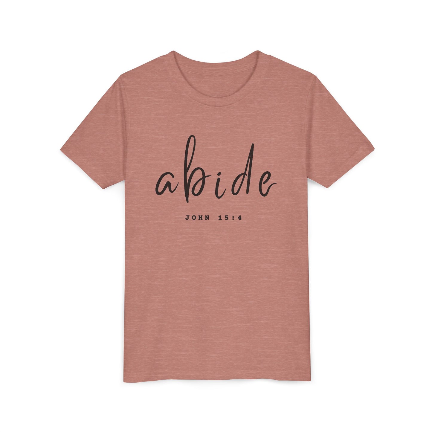 Abide John 15:4 YOUTH Tee | Bella Canvas