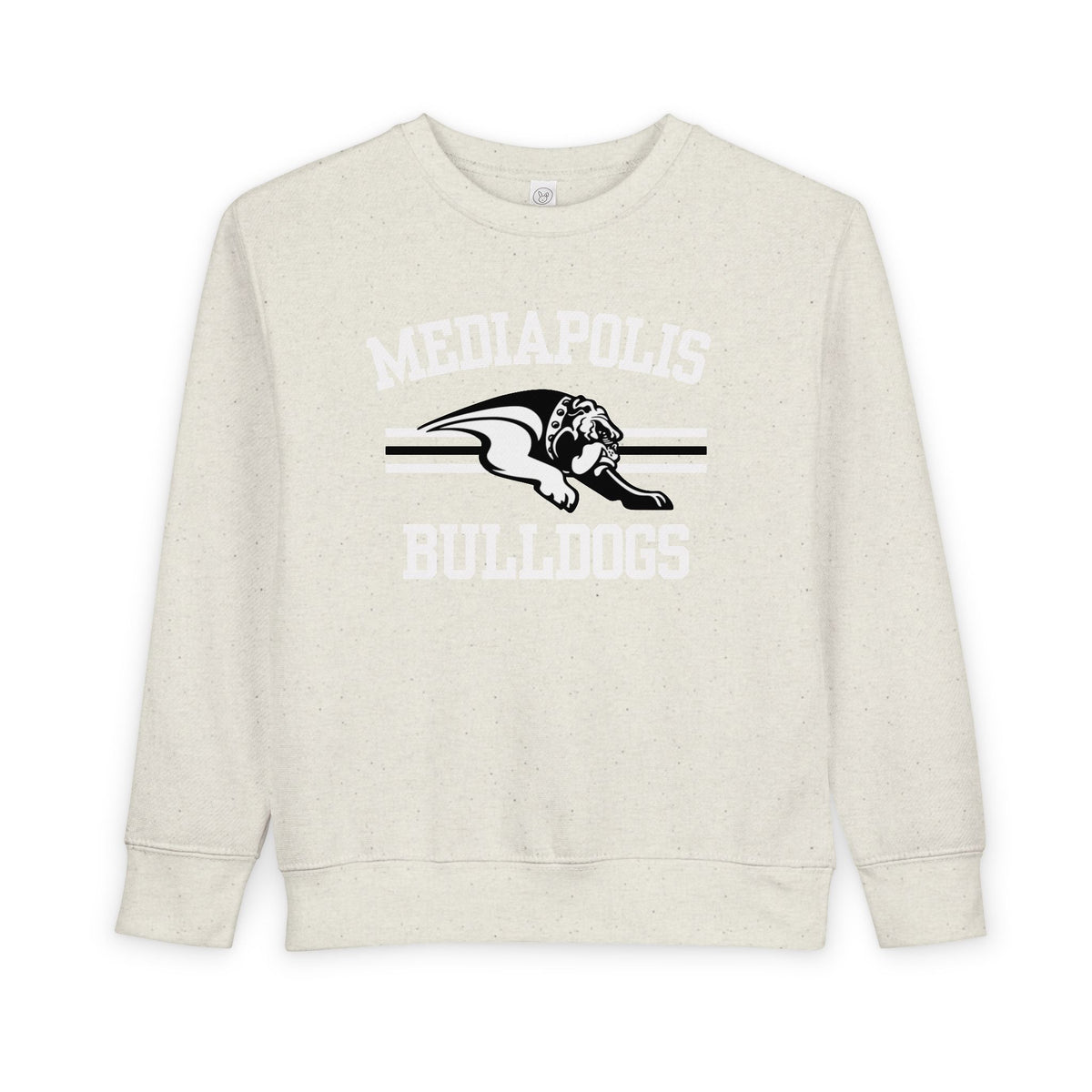 Mepo Bulldogs | Bulldog Stripe | Toddler Crewneck | Rabbit Skins