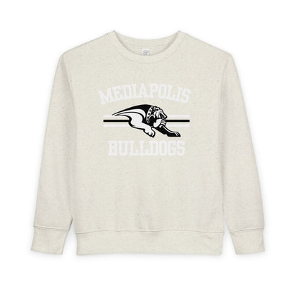 Mepo Bulldogs | Bulldog Stripe | Toddler Crewneck | Rabbit Skins