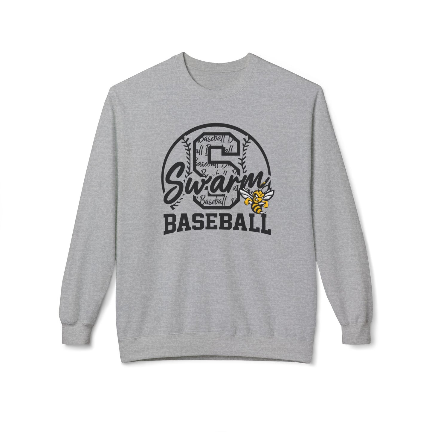 Swarm "S" ADULT Baseball Crewneck | Gildan Softstyle