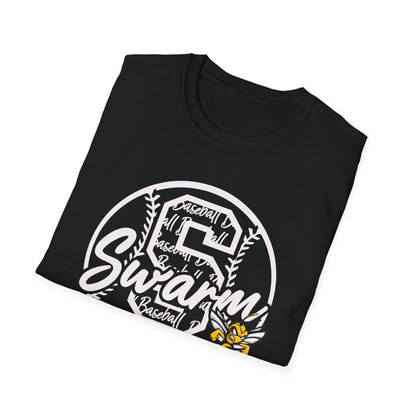 Swarm "S" ADULT Baseball T-Shirt | Gildan Softstyle