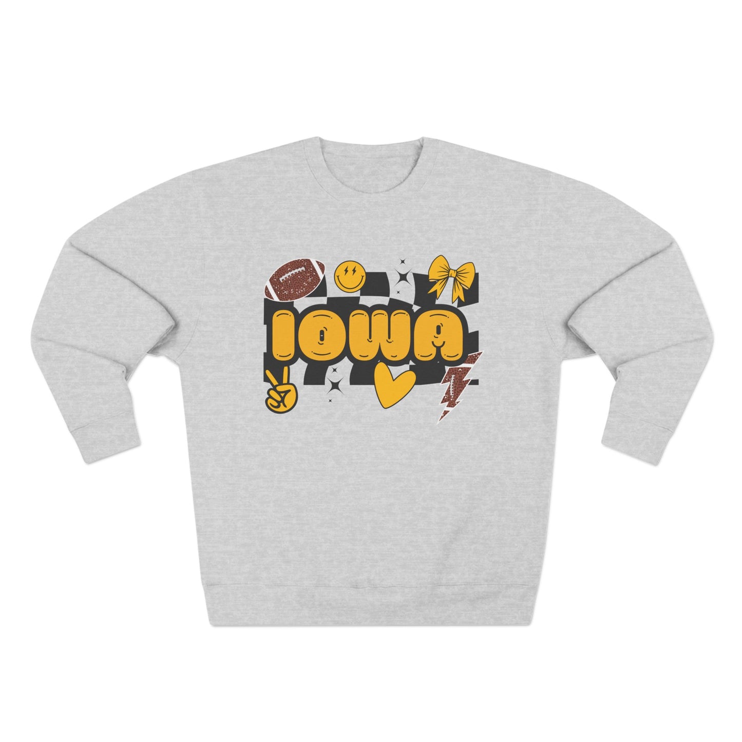 IOWA ✌️💛😊 Crewneck Sweatshirt *Most Popular*