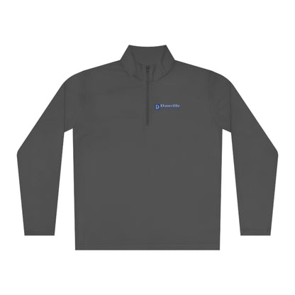 Danville Telecom Unisex Quarter-Zip Pullover: Color or White Logo