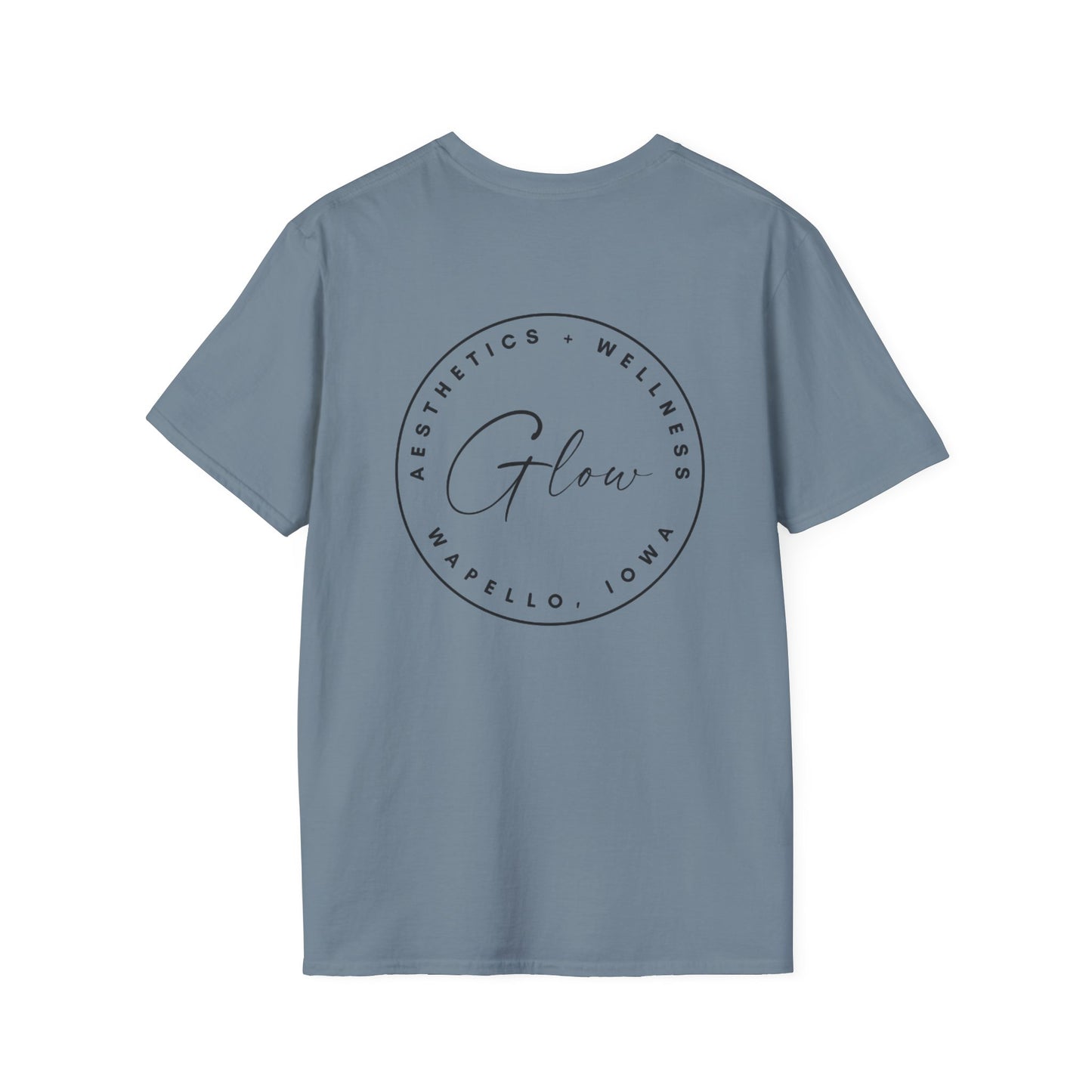 Glow Circle Logo FRONT/BACK T-Shirt | Gildan Soft-Style