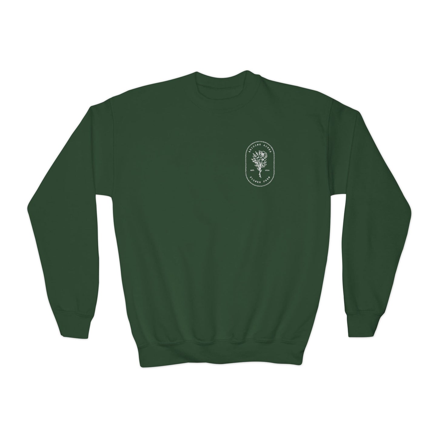 Abiding Acres YOUTH Crewneck | Gildan